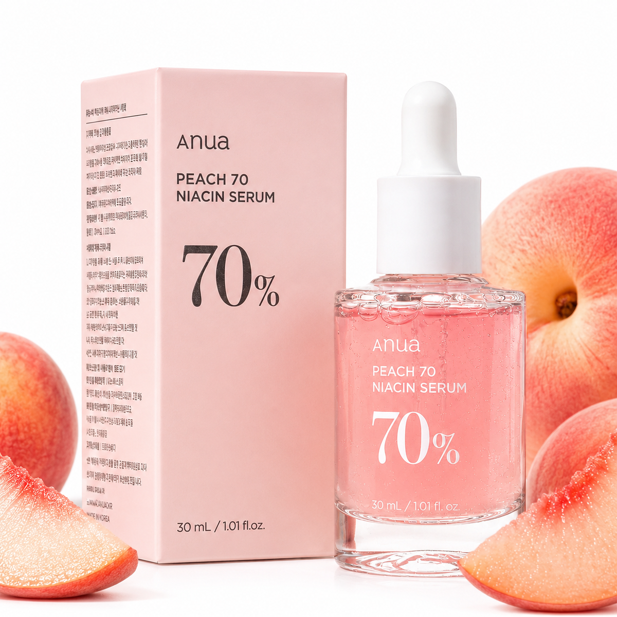 Anua Peach 70 Niacin Serum 30ml brightening face serum