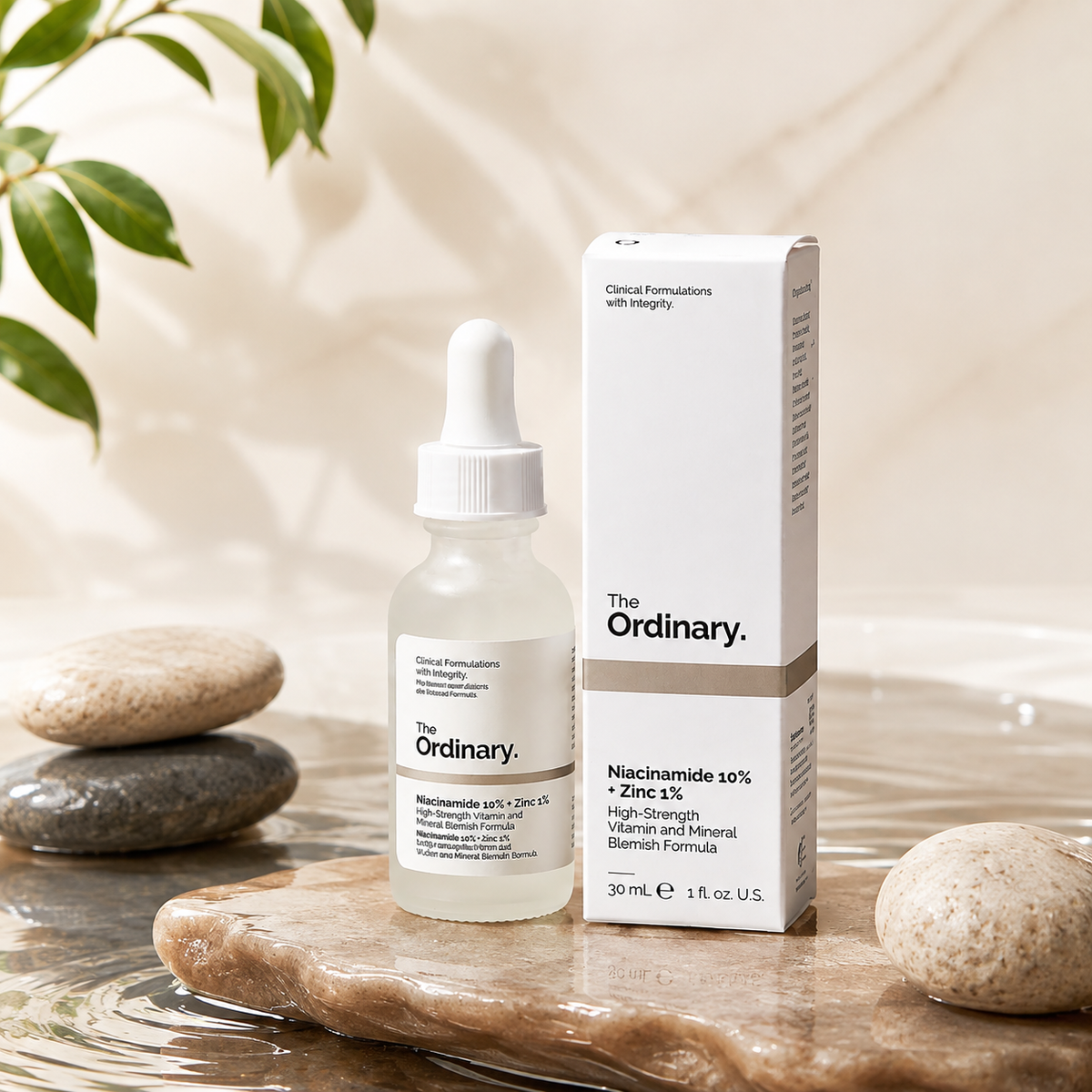 The Ordinary Niacinamide 10% + Zinc 1% Serum 30ml bottle