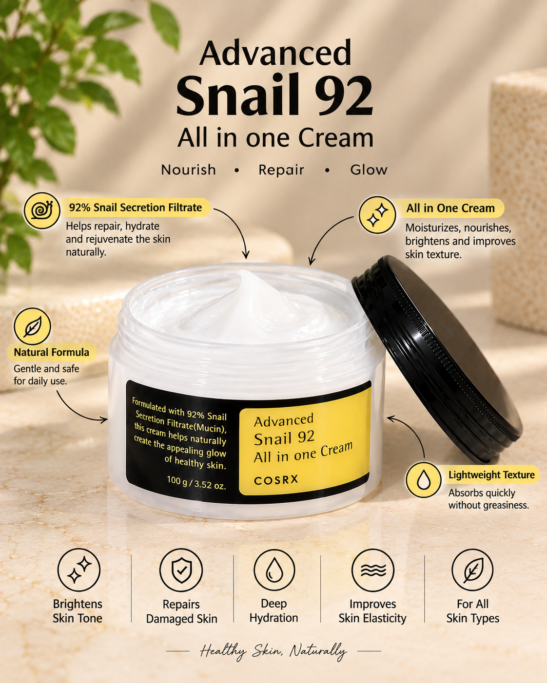 COSRX Advanced Snail 92 All In One Cream