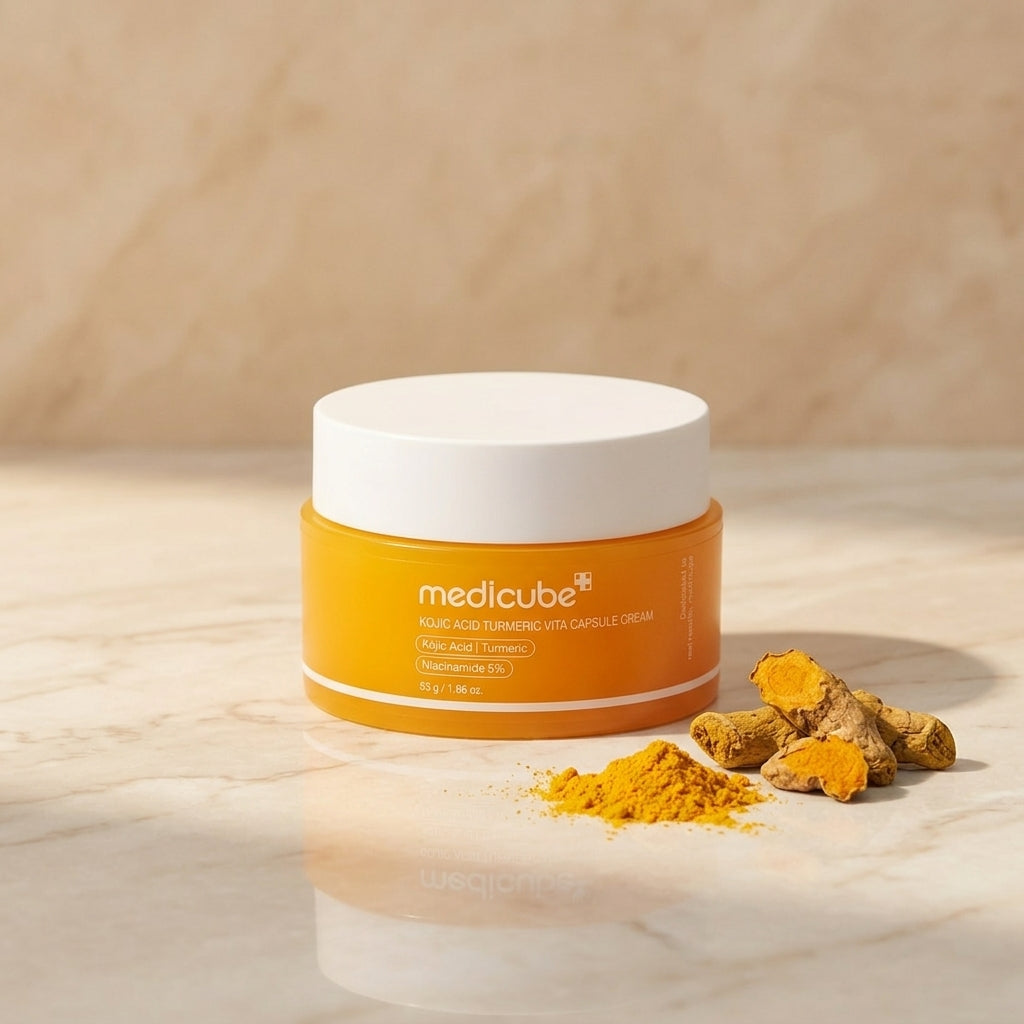 Medicube Kojic Acid Turmeric Vita Capsule Cream brightening moisturizer
