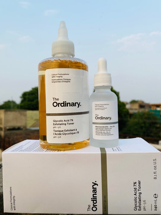 The Ordinary Glow Combo | Glycolic Acid Toner + Niacinamide Serum